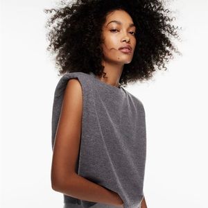 NWT The Group Babaton Padded Shoulder Shirt